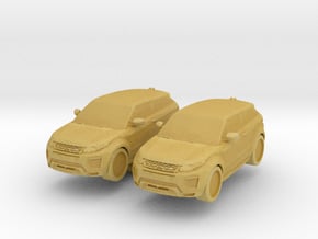 Range Rover Evoque (x2) 1/160 in Tan Fine Detail Plastic