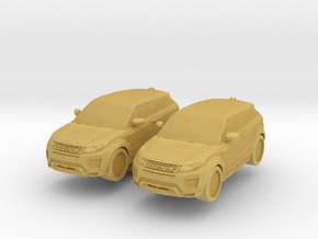 Range Rover Evoque (x2) 1/200 in Tan Fine Detail Plastic