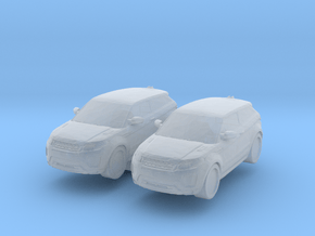 Range Rover Evoque (x2) 1/200 in Clear Ultra Fine Detail Plastic