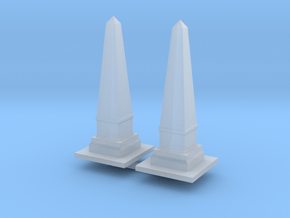 Obelisk Monument (x2) 1/160 in Clear Ultra Fine Detail Plastic