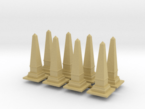 Obelisk Monument (x8) 1/400 in Tan Fine Detail Plastic