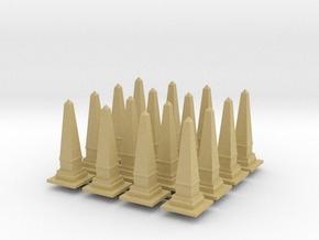Obelisk Monument (x16) 1/500 in Tan Fine Detail Plastic