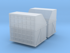 AMX Air Cargo Container (x2) 1/100 in Clear Ultra Fine Detail Plastic