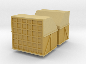 AMX Air Cargo Container (x2) 1/87 in Tan Fine Detail Plastic