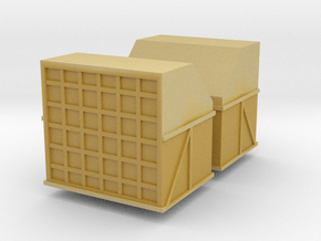 AMX Air Cargo Container (x2) 1/76 in Tan Fine Detail Plastic