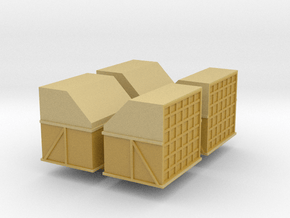 AMX Air Cargo Container (x4) 1/285 in Tan Fine Detail Plastic