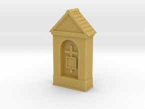 Small Chapel 1/100 in Tan Fine Detail Plastic