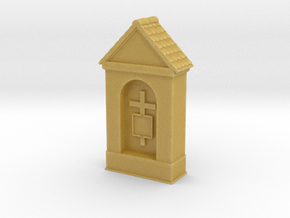 Small Chapel 1/64 in Tan Fine Detail Plastic
