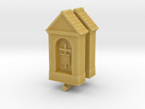 Small Chapel (x2) 1/120 in Tan Fine Detail Plastic