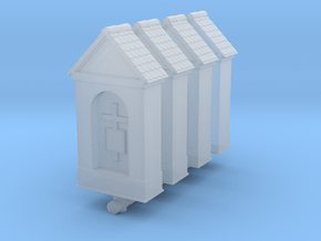 Small Chapel (x4) 1/160 in Clear Ultra Fine Detail Plastic