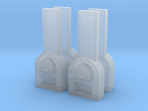Brick Oven (x4) 1/200 in Clear Ultra Fine Detail Plastic