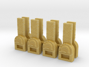 Brick Oven (x8) 1/285 in Tan Fine Detail Plastic