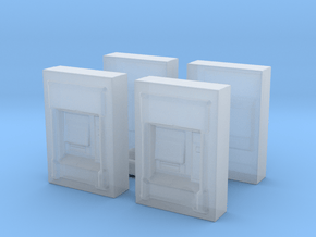 Wall ATM Machine (x4) 1/64 in Clear Ultra Fine Detail Plastic