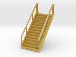 Stairs (wide) 1/100 in Tan Fine Detail Plastic