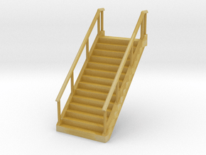 Stairs (wide) 1/160 in Tan Fine Detail Plastic