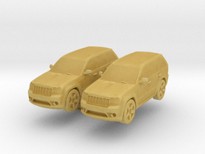 Jeep Grand Cherokee (x2) 1/220 in Tan Fine Detail Plastic