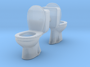 Toilet WC (x2) 1/35 in Clear Ultra Fine Detail Plastic