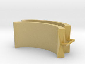 Airport Noise Barrier (x2) 1/220 in Tan Fine Detail Plastic