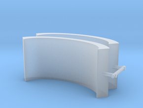 Airport Noise Barrier (x2) 1/220 in Clear Ultra Fine Detail Plastic
