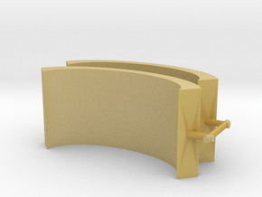 Airport Noise Barrier (x2) 1/285 in Tan Fine Detail Plastic
