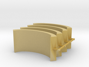 Airport Noise Barrier (x4) 1/500 in Tan Fine Detail Plastic