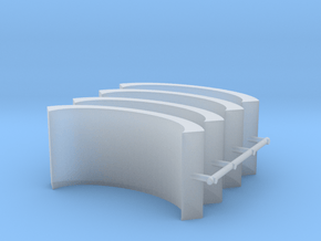 Airport Noise Barrier (x4) 1/500 in Clear Ultra Fine Detail Plastic