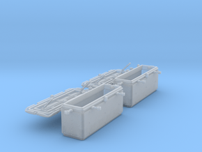 1/48 Oerlikon US Navy Ammo Locker Set 2 in Clear Ultra Fine Detail Plastic