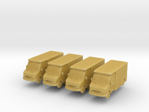 Mercedes Armored Truck (x4) 1/400 in Tan Fine Detail Plastic