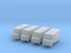 Mercedes Armored Truck (x4) 1/400 in Clear Ultra Fine Detail Plastic