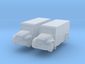 International Armored Truck (x2) 1/350 in Clear Ultra Fine Detail Plastic