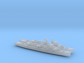 USS England x2 (Buckley Class) 1/1800 in Clear Ultra Fine Detail Plastic