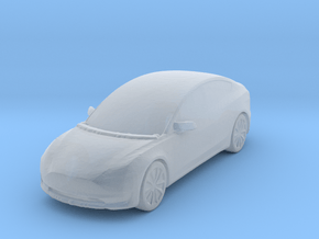 Tesla Model 3 1/100 in Clear Ultra Fine Detail Plastic