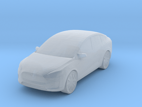 Tesla Model X 1/64 in Clear Ultra Fine Detail Plastic