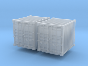 10ft Shipping Container (x2) 1/200 in Clear Ultra Fine Detail Plastic