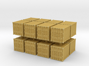 10ft Shipping Container (x16) 1/400 in Tan Fine Detail Plastic