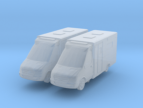 Sprinter Ambulance (x2) 1/220 in Clear Ultra Fine Detail Plastic