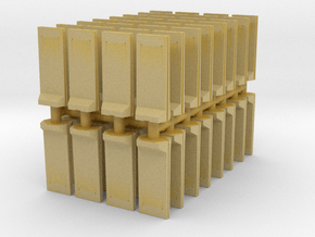 Concrete T-Wall (x64) 1/400 in Tan Fine Detail Plastic