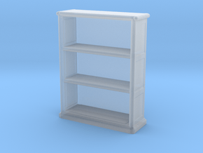 Wooden Bookcase 1/56 in Clear Ultra Fine Detail Plastic