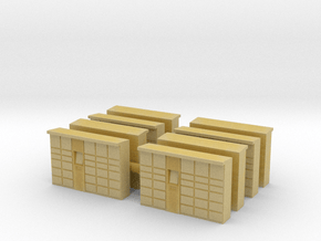 Parcel Locker (x8) 1/285 in Tan Fine Detail Plastic