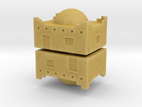 Desert House 2 (x2) 1/700 in Tan Fine Detail Plastic