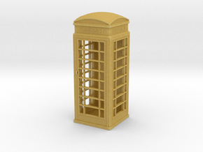 UK Phone Booth 1/43 in Tan Fine Detail Plastic