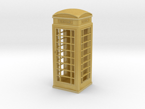 UK Phone Booth 1/24 in Tan Fine Detail Plastic