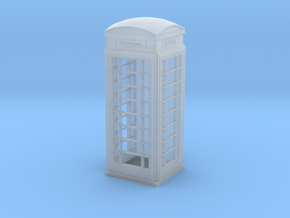 UK Phone Booth 1/24 in Clear Ultra Fine Detail Plastic