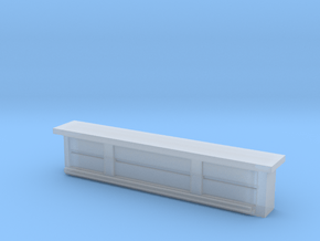 Bar Counter (straight) 1/100 in Tan Fine Detail Plastic