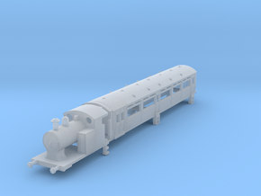 o-148-l-y-steam-railmotor1 in Clear Ultra Fine Detail Plastic