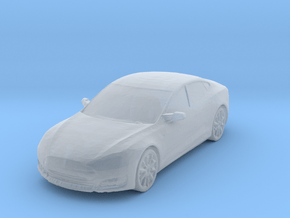 Tesla Model S 1/144 in Clear Ultra Fine Detail Plastic