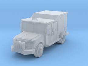 Ford F-550 Armored Van 1/100 in Clear Ultra Fine Detail Plastic