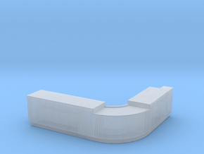 Curved Bar Counter 1/48 in Clear Ultra Fine Detail Plastic