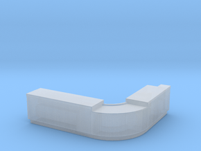 Curved Bar Counter 1/35 in Clear Ultra Fine Detail Plastic