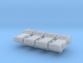 Modern Hospital Bed (x4) 1/120 in Clear Ultra Fine Detail Plastic